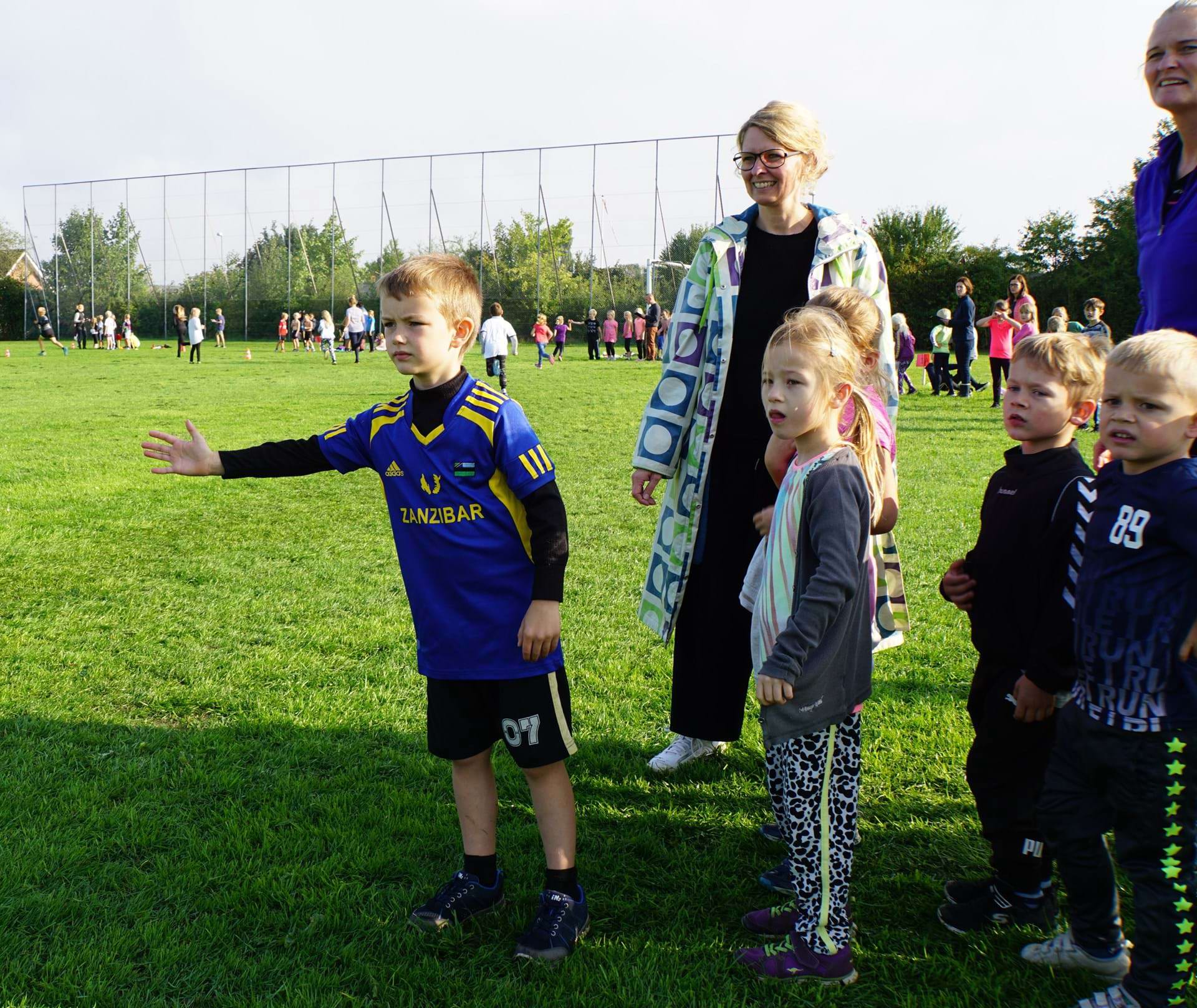 Børn klar til stafet (Ny på Hårup Skole)